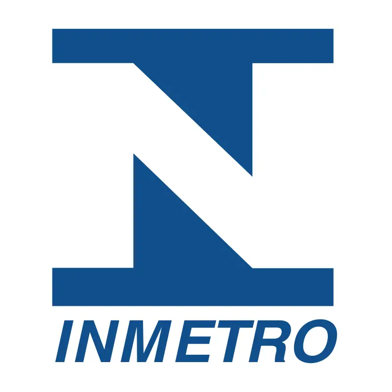 Logo de INMETRO en color azul