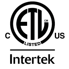 Logotipo de certificación ETL de Intertek