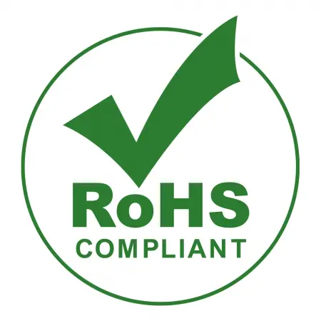 Logo que indica cumplimiento con la normativa RoHS